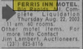 Ferris Inn - Aug 2002 Liquidation (newer photo)